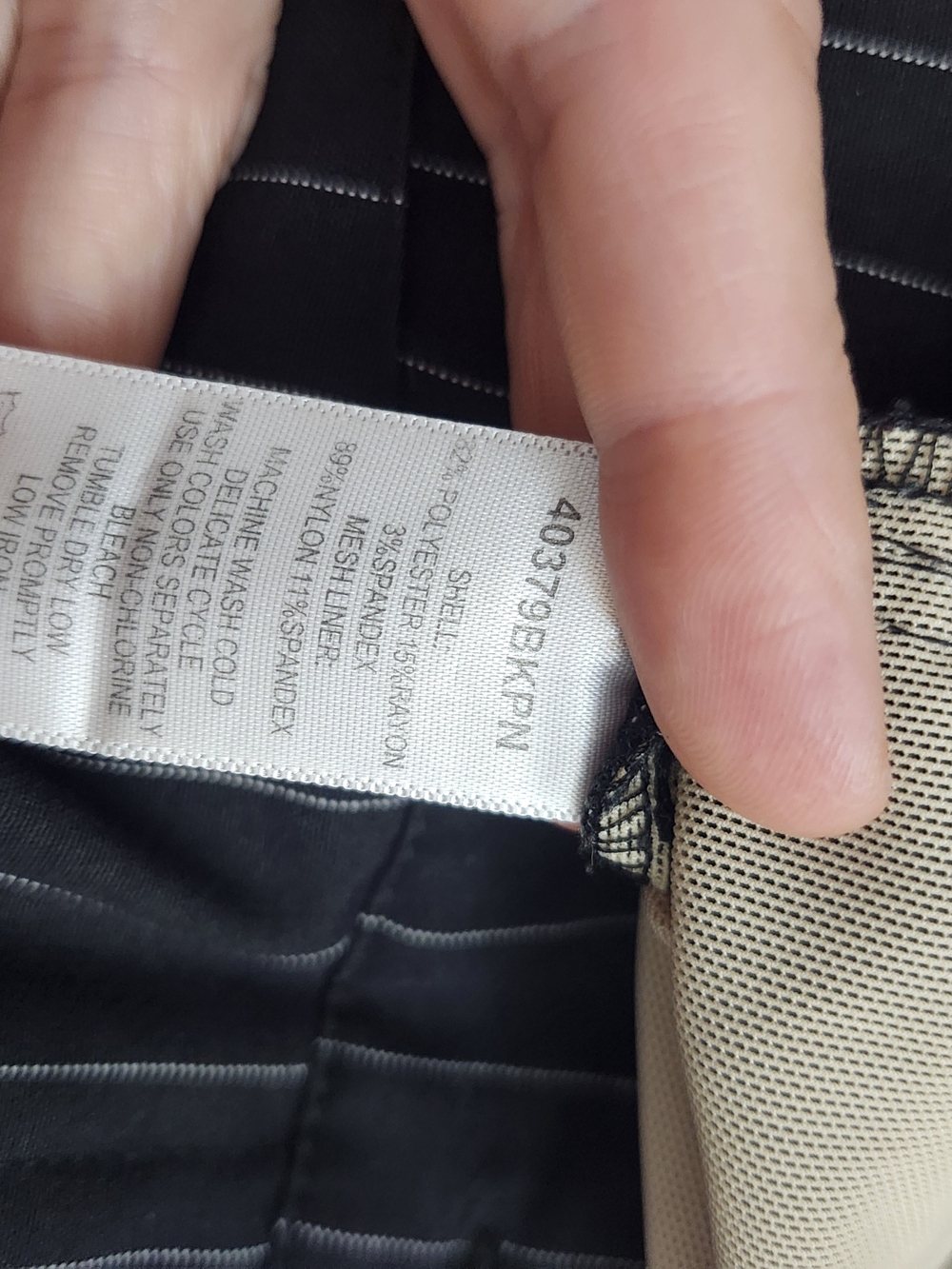Shape Benefits by Chadwick's Pinstripe Pants Black 10T Luxury Capsule Wardrobe - Picture 5 of 5